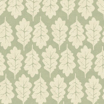 Oak Leaf Lemongrass Fabric by the Metre